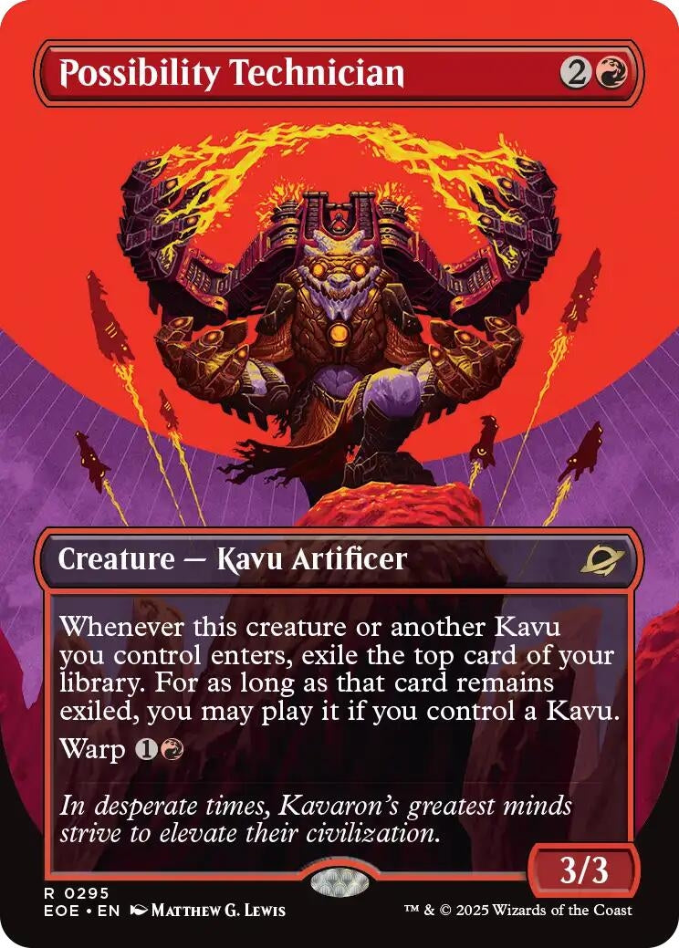 Image for Possibility Technician (Borderless) (295) (EOE) - Magic: The Gathering