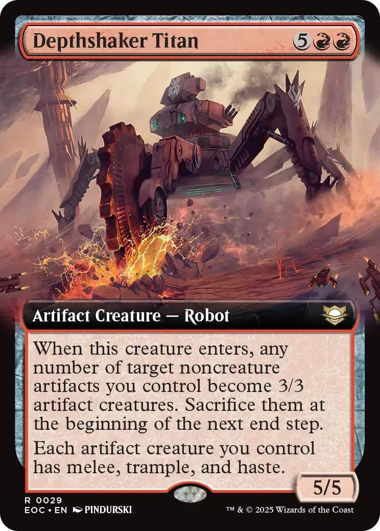 Image for Depthshaker Titan (Extended Art) (29) (EOC) - Magic: The Gathering