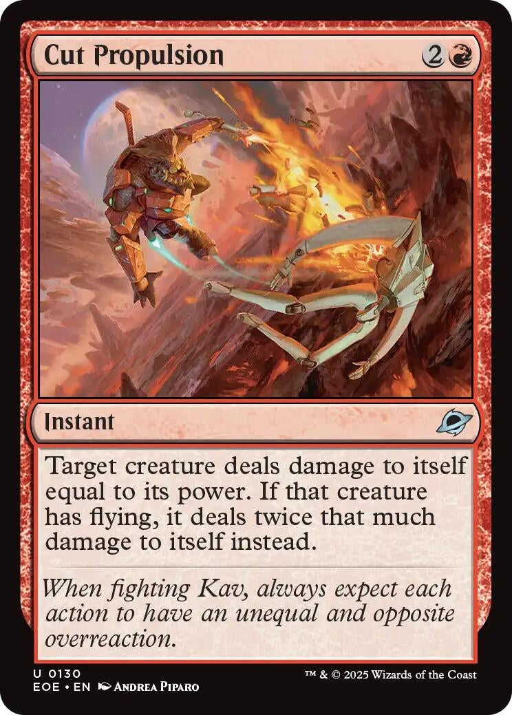 Image for Cut Propulsion (130) (EOE) - Magic: The Gathering