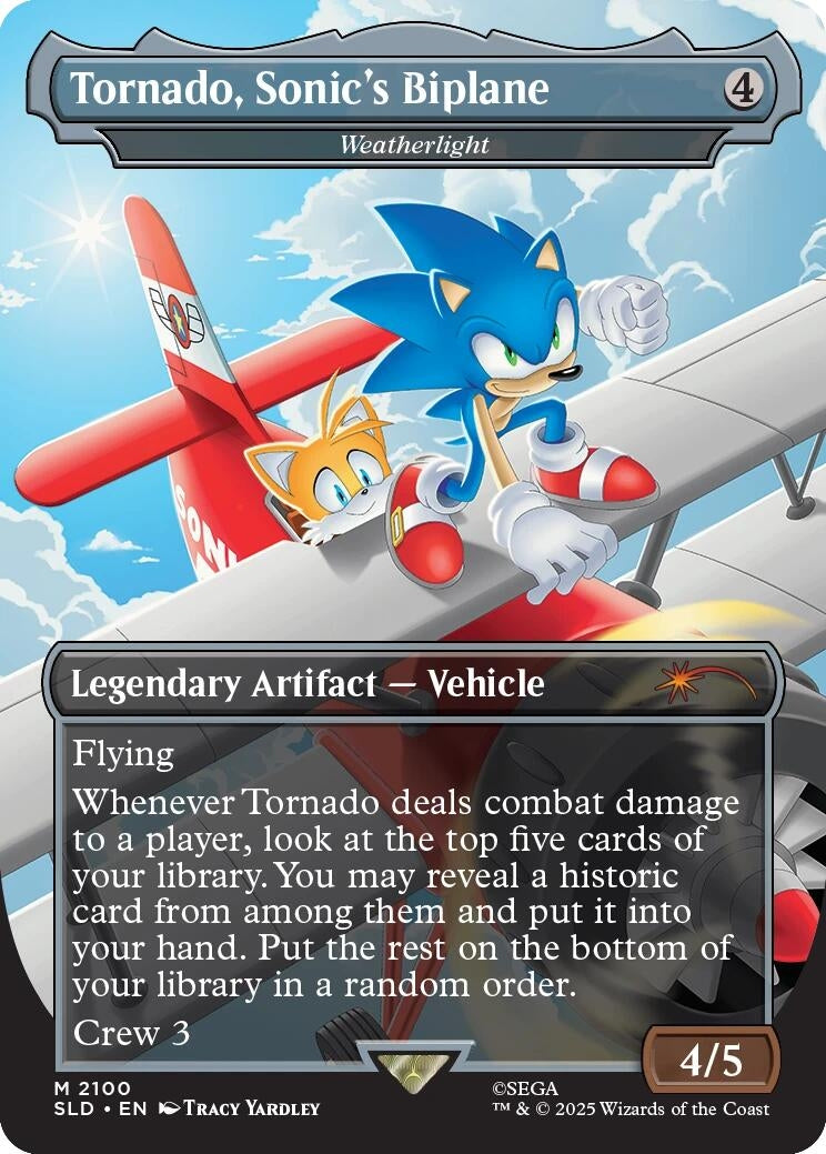 Image for Tornado, Sonic's Biplane - Weatherlight (2100) (SLD) - Magic: The Gathering