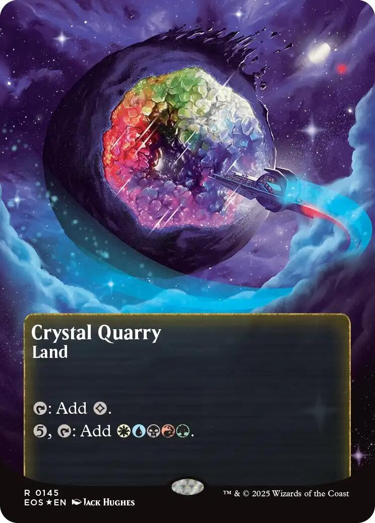 Image for Crystal Quarry (0145) (Borderless) (Galaxy Foil) (145) (EOS) - Magic: The Gathering