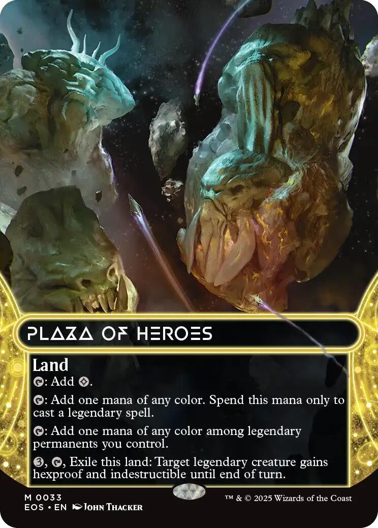 Image for Plaza of Heroes (0033) (Borderless) (33) (EOS) - Magic: The Gathering