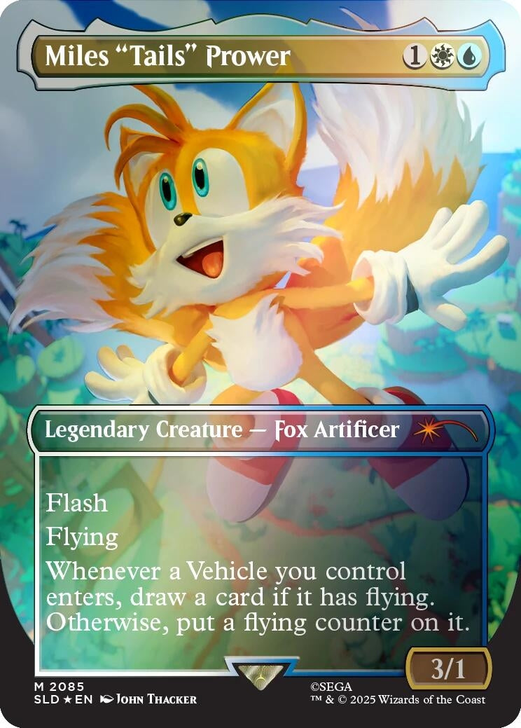 Image for Miles "Tails" Prower (Rainbow Foil) (2085) (SLD) - Magic: The Gathering