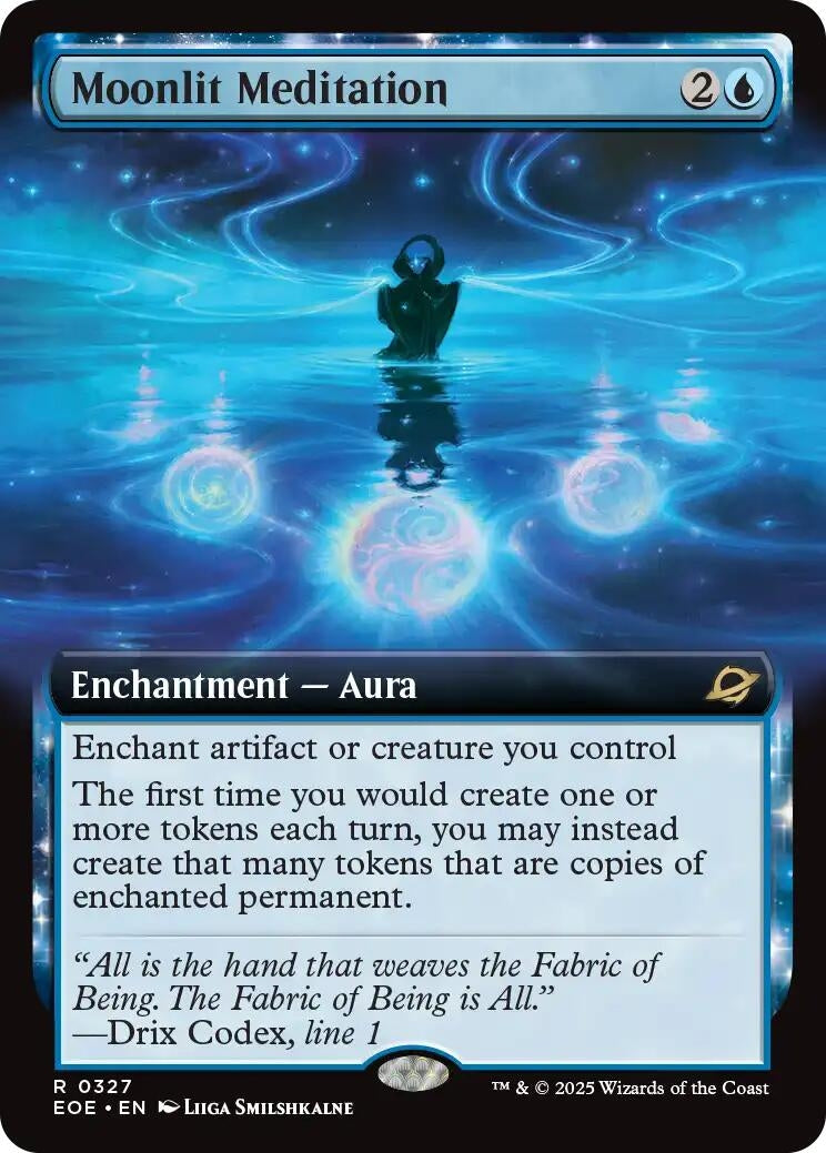 Image for Moonlit Meditation (Extended Art) (327) (EOE) - Magic: The Gathering