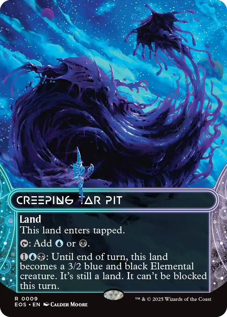 Image for Creeping Tar Pit (0009) (Borderless) (9) (EOS) - Magic: The Gathering