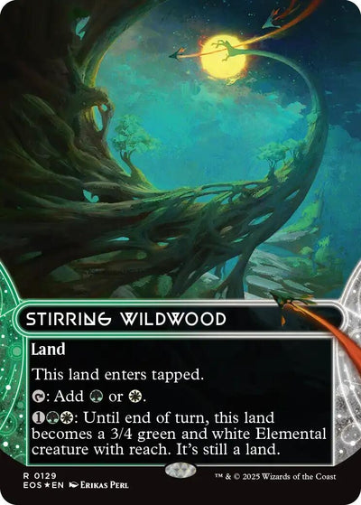 Stirring Wildwood (0129) (Borderless) (Galaxy Foil) (129) (EOS)