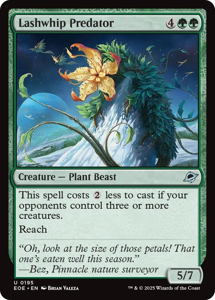 Image for Lashwhip Predator (195) (EOE) - Magic: The Gathering