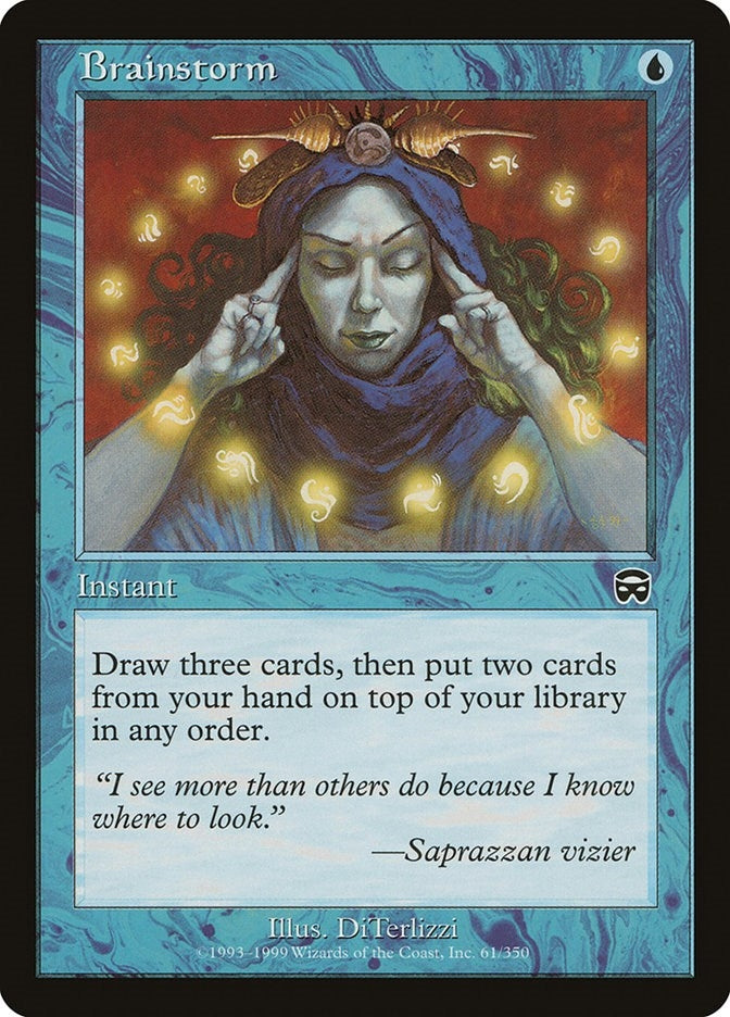 Image for Brainstorm (61) (MMQ) - Magic: The Gathering