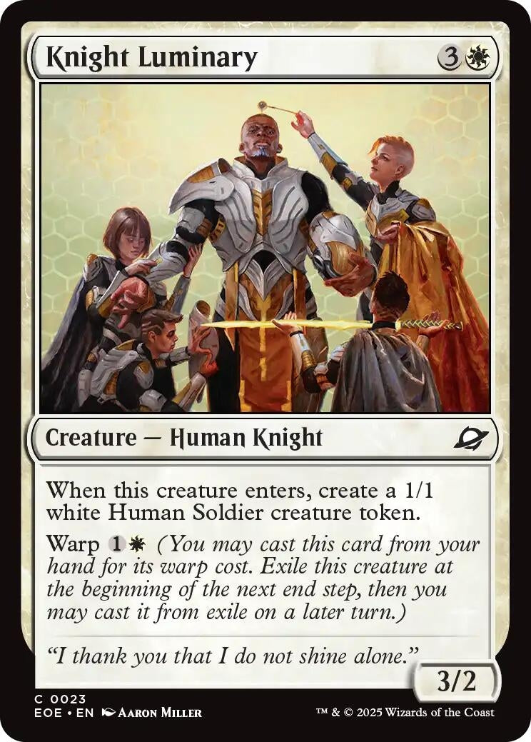 Image for Knight Luminary (23) (EOE) - Magic: The Gathering