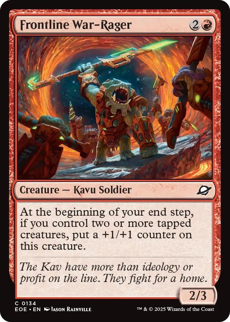 Image for Frontline War-Rager (134) (EOE) - Magic: The Gathering