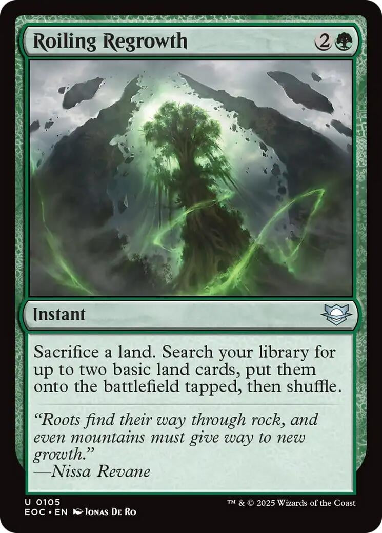 Image for Roiling Regrowth (105) (EOC) - Magic: The Gathering