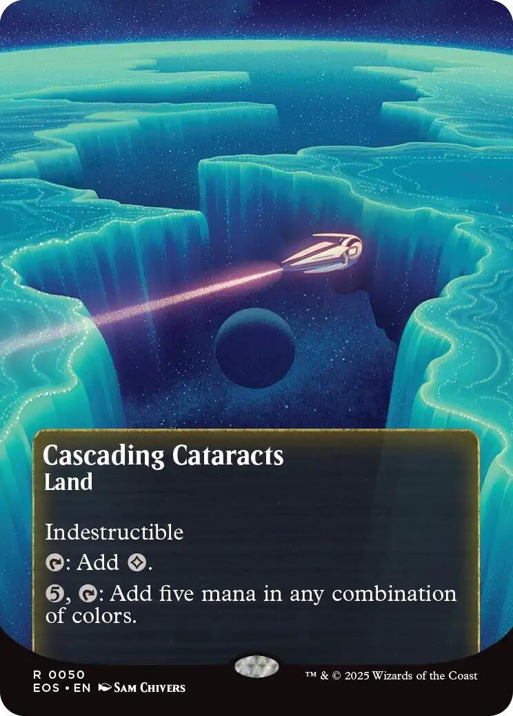 Image for Cascading Cataracts (0050) (Borderless) (50) (EOS) - Magic: The Gathering