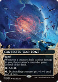 Image for Contested War Zone (0098) (Borderless) (Galaxy Foil) (98) (EOS) - Magic: The Gathering