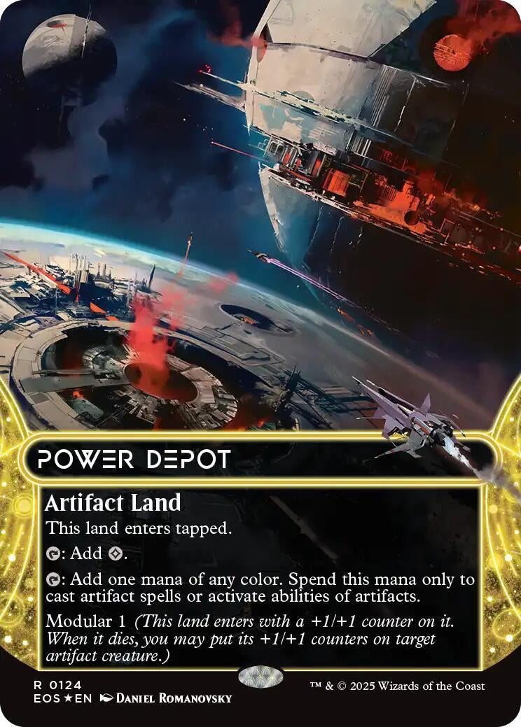 Image for Power Depot (0124) (Borderless) (Galaxy Foil) (124) (EOS) - Magic: The Gathering
