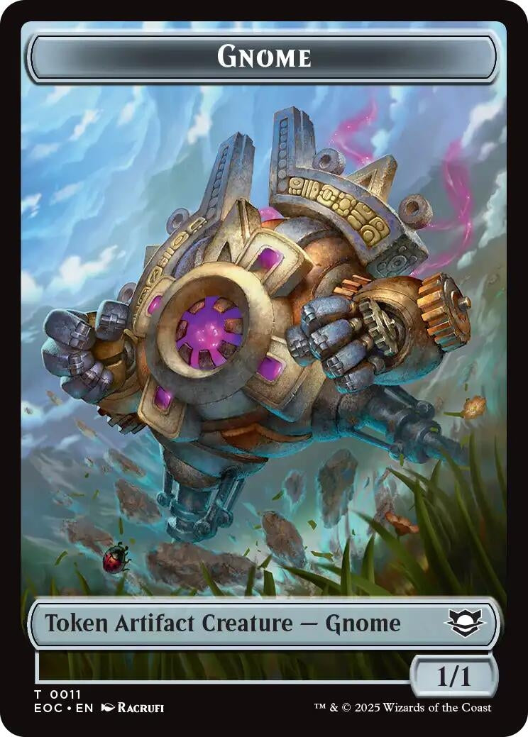 Image for Gnome // Golem (0014) Double-Sided Token (11 // 14) (EOC) - Magic: The Gathering