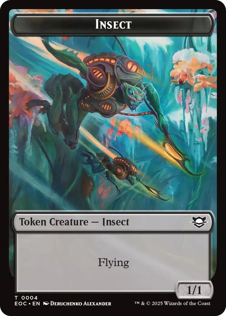 Image for Insect // Beast (0005) Double-Sided Token (4 // 5) (EOC) - Magic: The Gathering