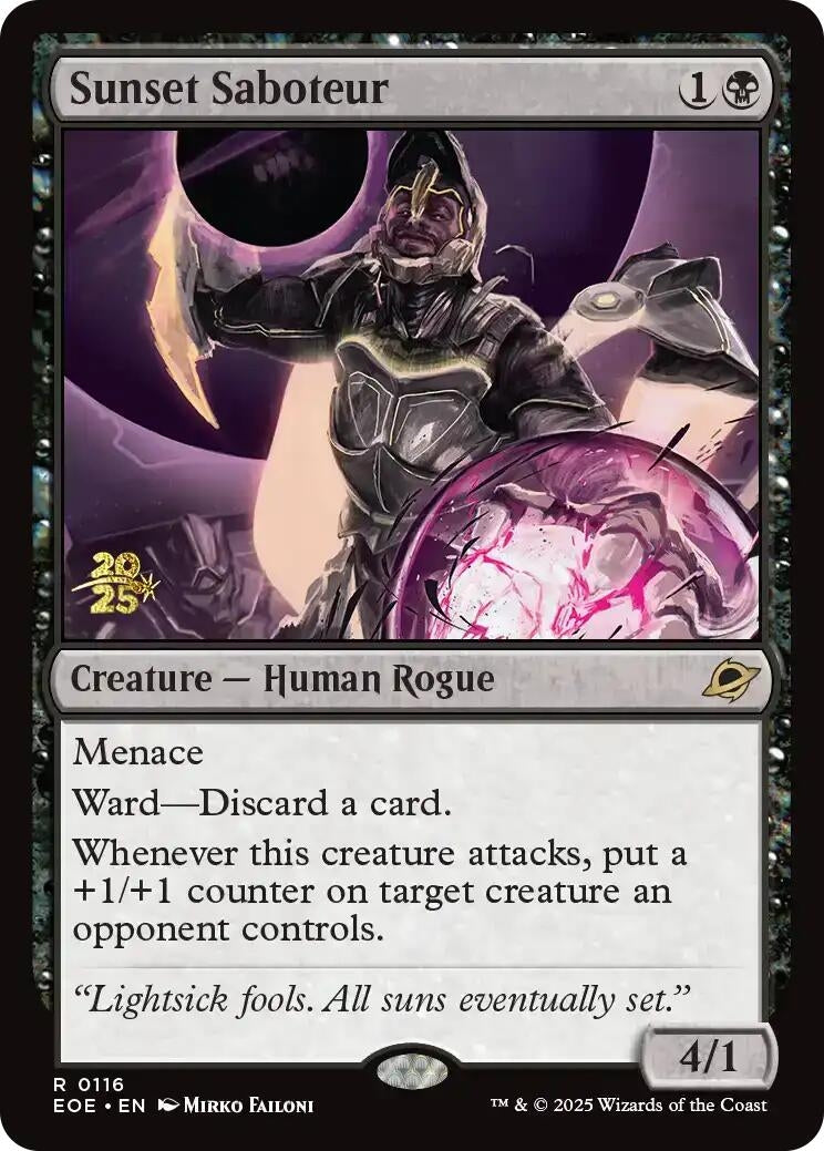 Image for Sunset Saboteur (116) (PRE) - Magic: The Gathering