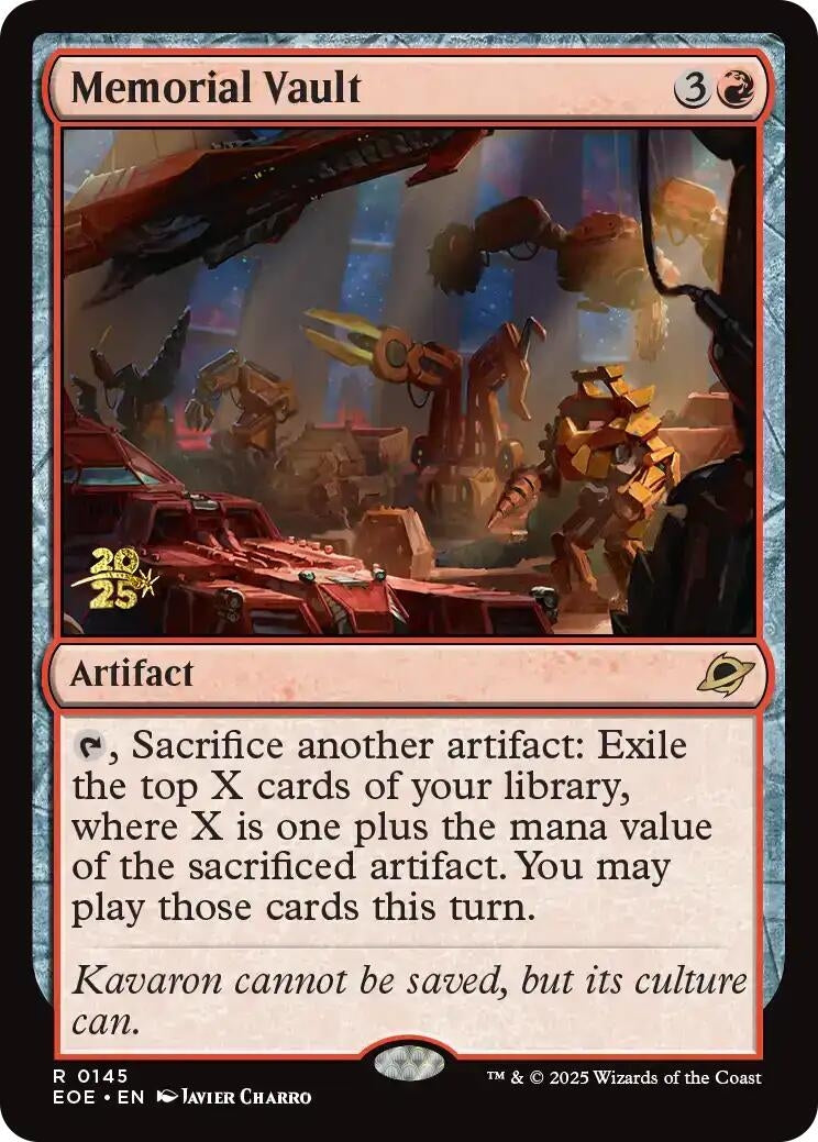 Image for Memorial Vault (145) (PRE) - Magic: The Gathering