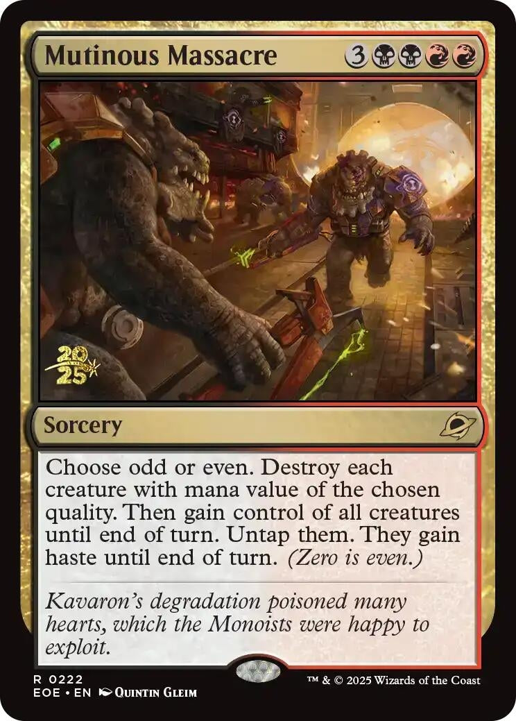 Image for Mutinous Massacre (222) (PRE) - Magic: The Gathering