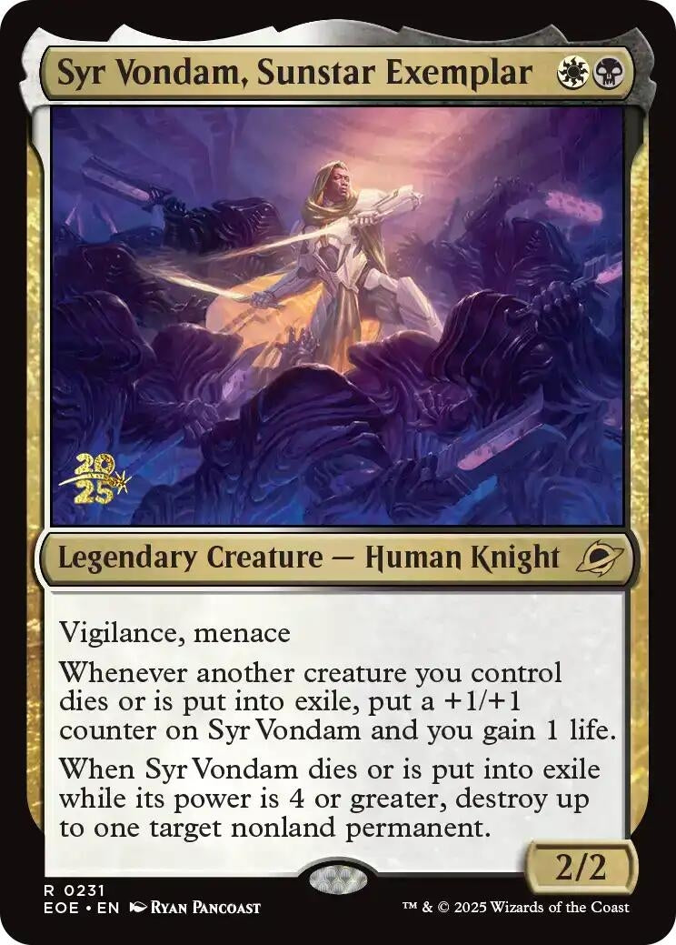 Image for Syr Vondam, Sunstar Exemplar (231) (PRE) - Magic: The Gathering