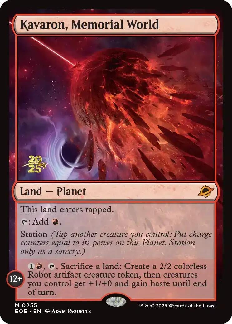 Image for Kavaron, Memorial World (255) (PRE) - Magic: The Gathering