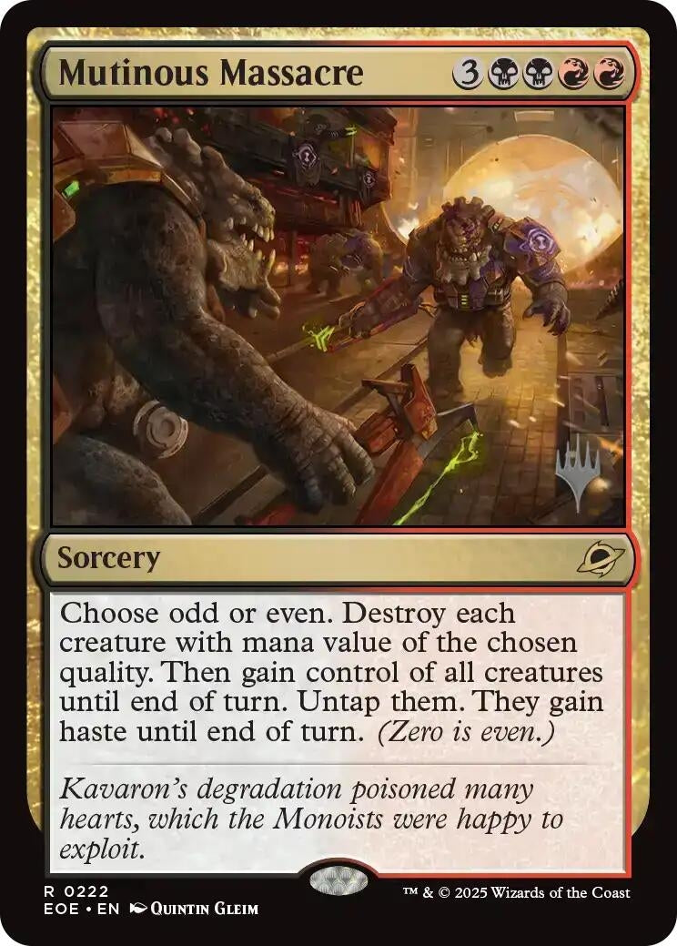 Image for Mutinous Massacre (222) (PPEOE) - Magic: The Gathering