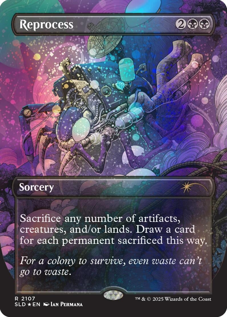 Image for Reprocess (Galaxy Foil) (2107) (SLD) - Magic: The Gathering