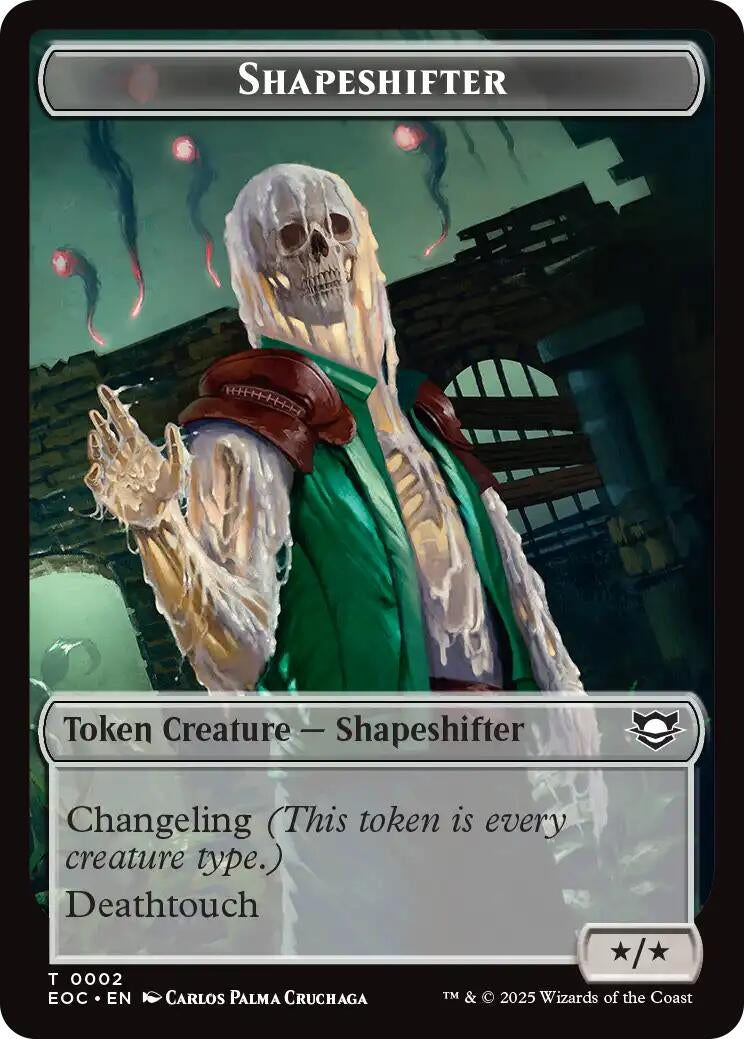Image for Shapeshifter // Golem (0013) Double-Sided Token (2 // 13) (EOC) - Magic: The Gathering