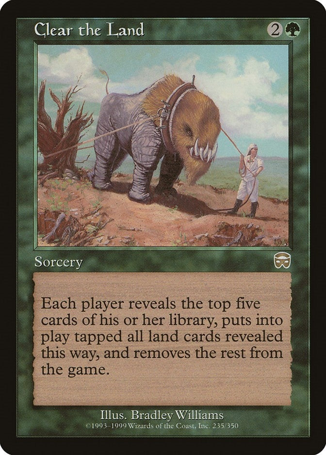 Image for Clear the Land (235) (MMQ) - Magic: The Gathering