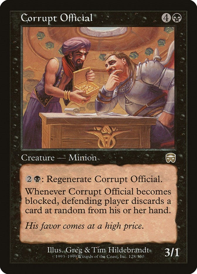 Image for Corrupt Official (128) (MMQ) - Magic: The Gathering