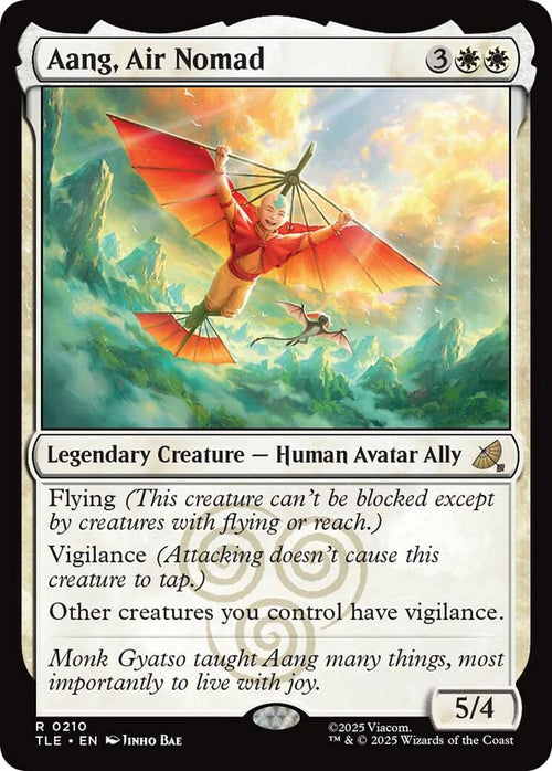 Image for Aang, Air Nomad (0210) (210) (TLE) - Magic: The Gathering