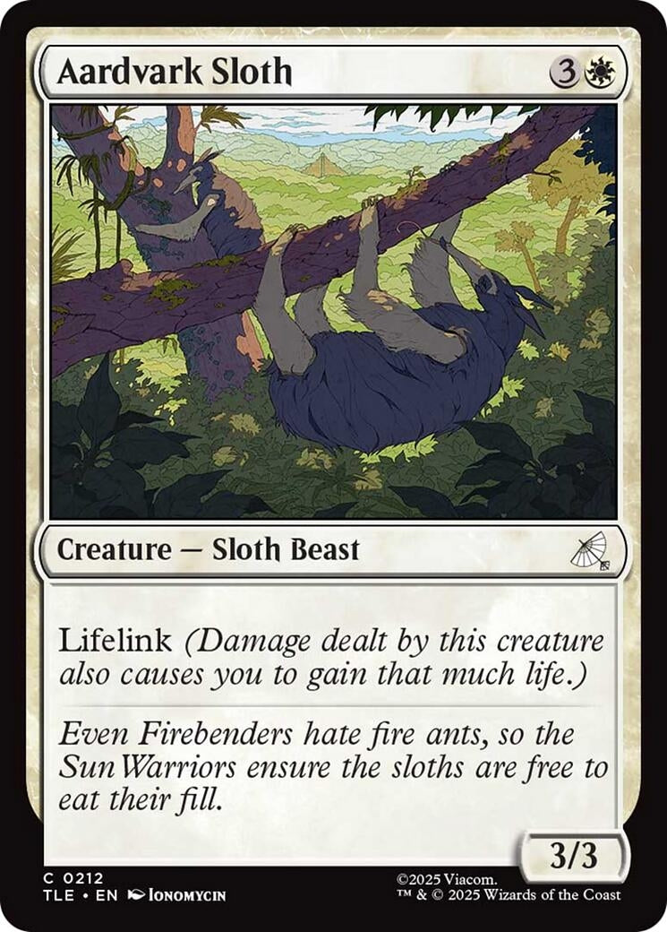 Image for Aardvark Sloth (0212) (212) (TLE) - Magic: The Gathering