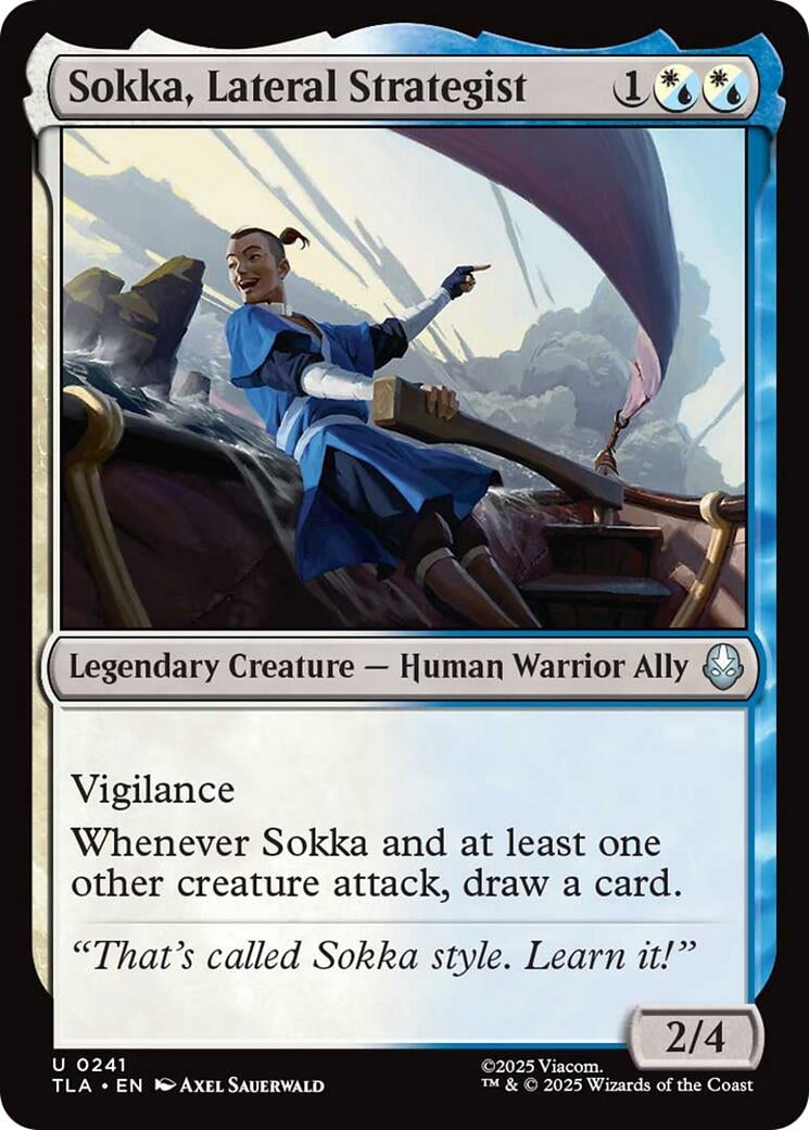 Image for Sokka, Lateral Strategist (241) (TLA) - Magic: The Gathering
