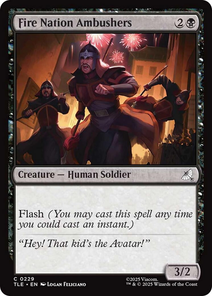 Image for Fire Nation Ambushers (229) (TLE) - Magic: The Gathering