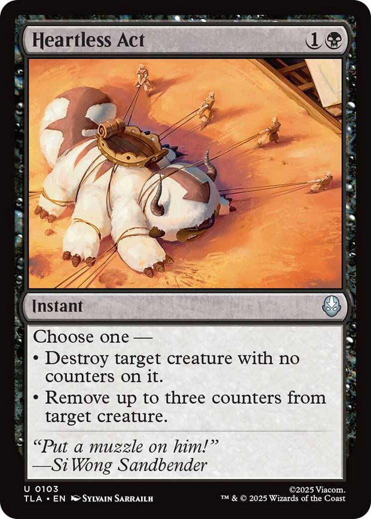 Image for Heartless Act (103) (TLA) - Magic: The Gathering