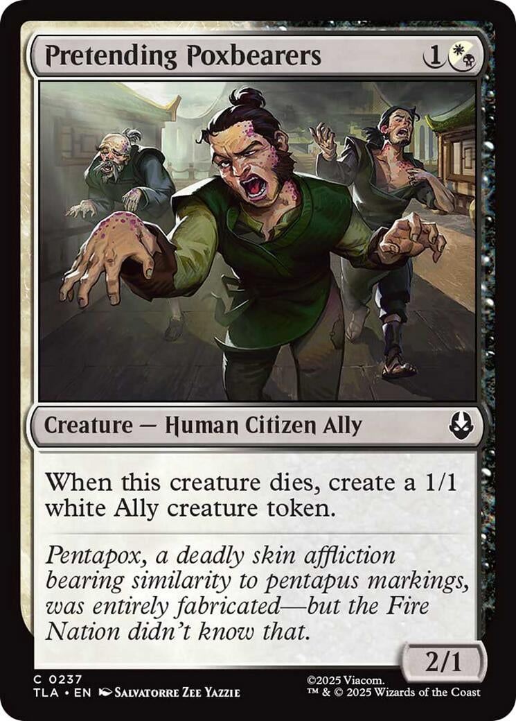 Image for Pretending Poxbearers (237) (TLA) - Magic: The Gathering