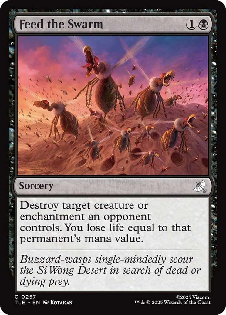 Image for Feed the Swarm (257) (TLE) - Magic: The Gathering
