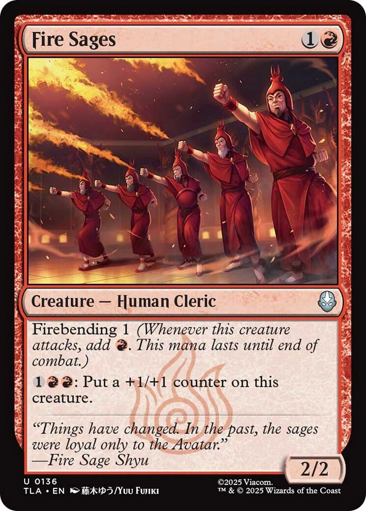 Image for Fire Sages (136) (TLA) - Magic: The Gathering