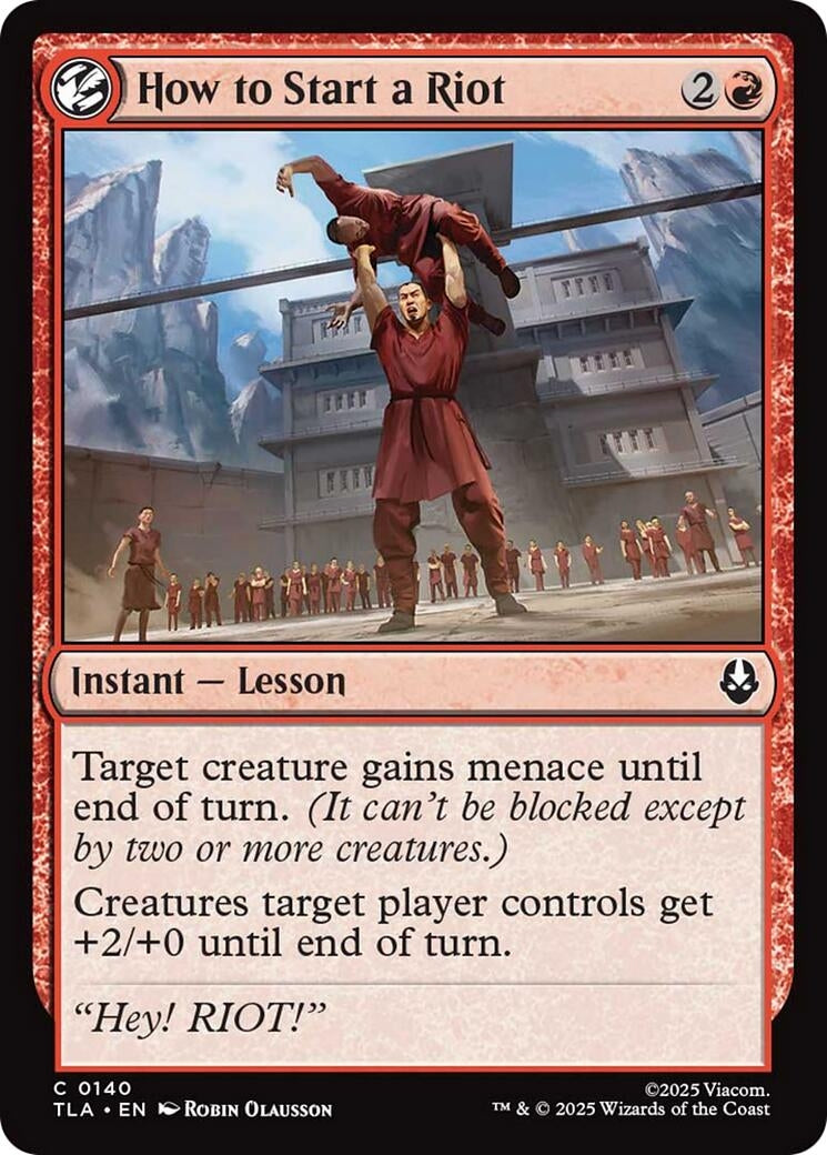 Image for How to Start a Riot (140) (TLA) - Magic: The Gathering