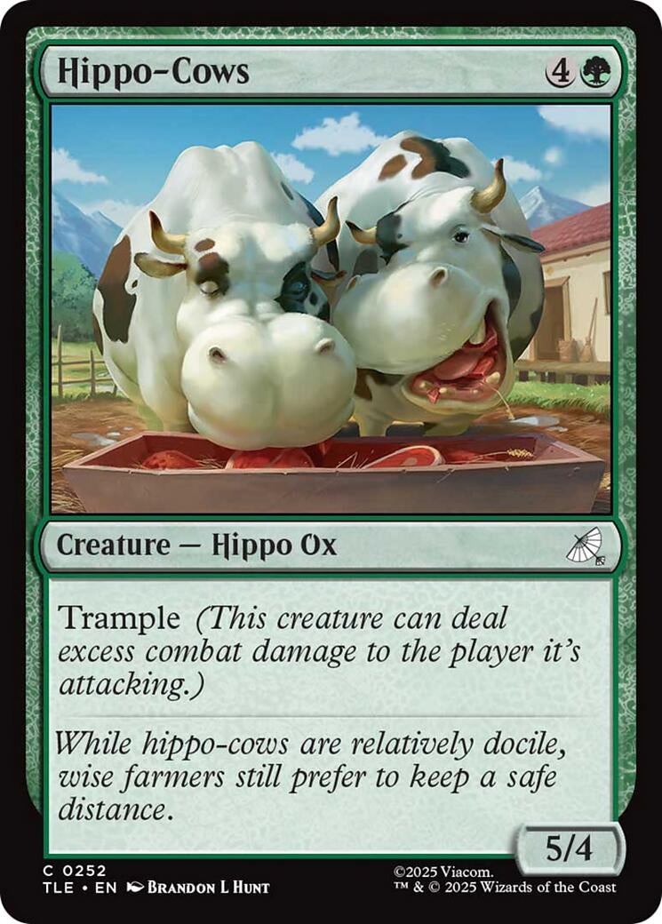 Image for Hippo-Cows (252) (TLE) - Magic: The Gathering