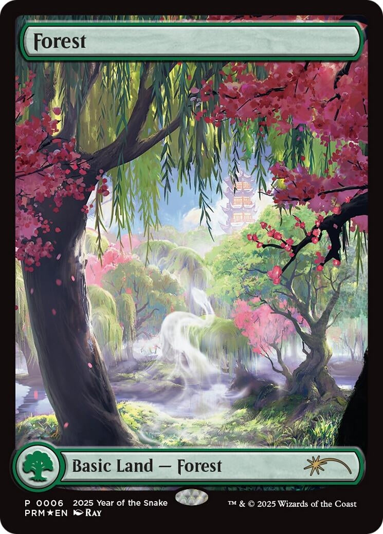 Image for Forest (Year of the Snake 2025) (6) (SSP) - Magic: The Gathering