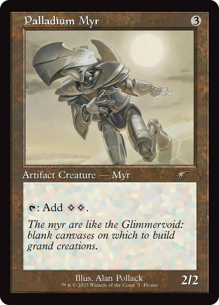 Image for Palladium Myr (Retro Frame) (3) (WPN) - Magic: The Gathering
