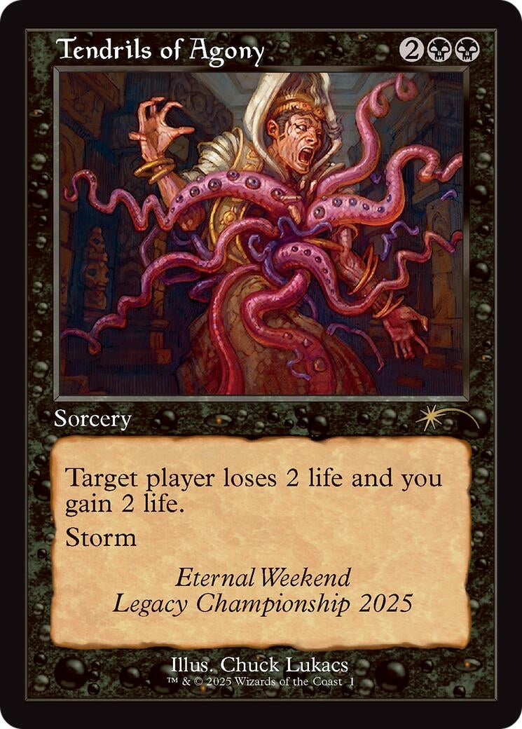 Image for Tendrils of Agony (Retro Frame) (Eternal Weekend 2025 Promo) (1) (UMP) - Magic: The Gathering