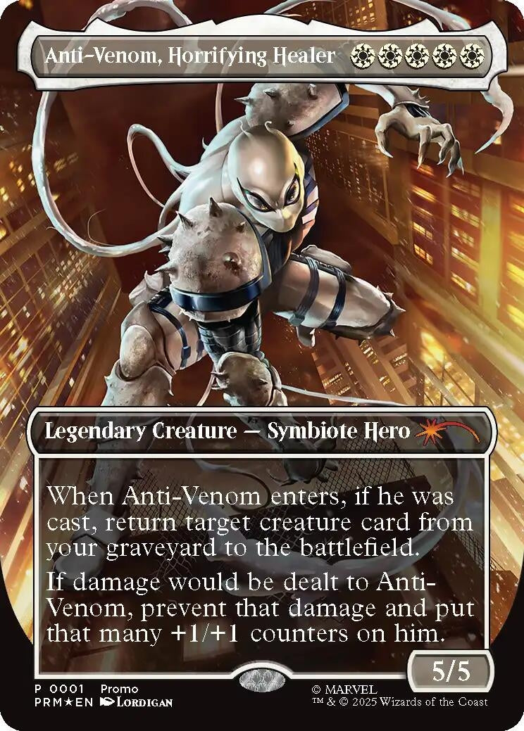 Image for Anti-Venom, Horrifying Healer (Borderless) (1) (MEDIA) - Magic: The Gathering