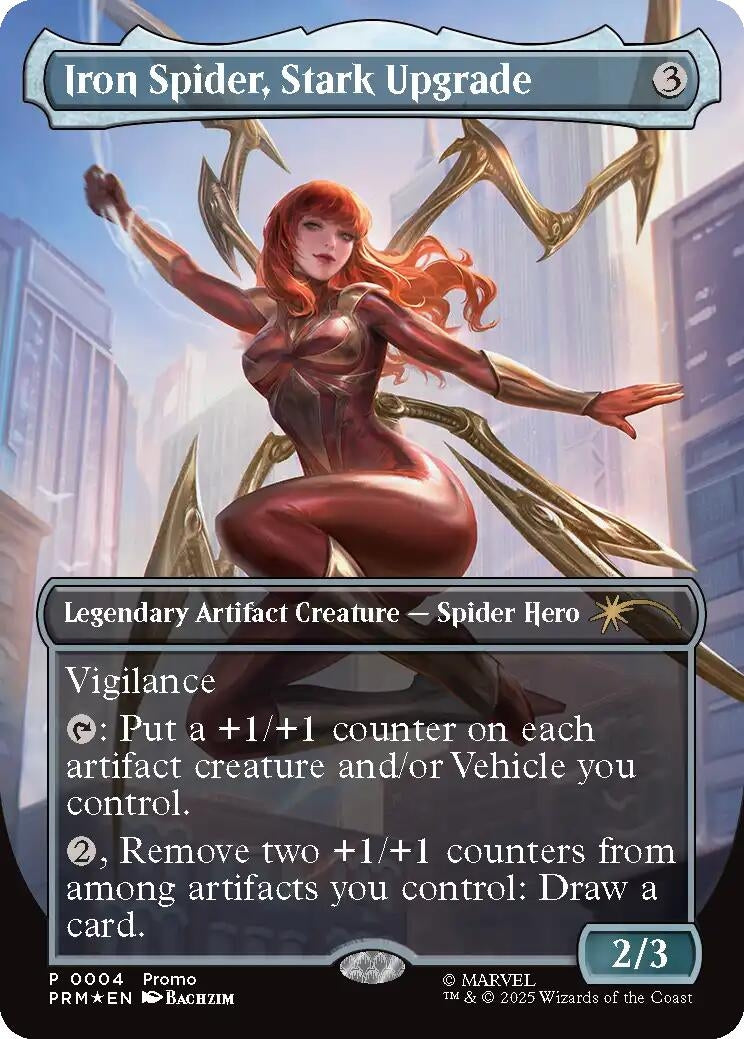 Image for Iron Spider, Stark Upgrade (Borderless) (4) (MEDIA) - Magic: The Gathering