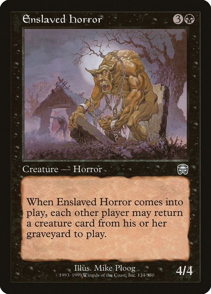 Image for Enslaved Horror (134) (MMQ) - Magic: The Gathering