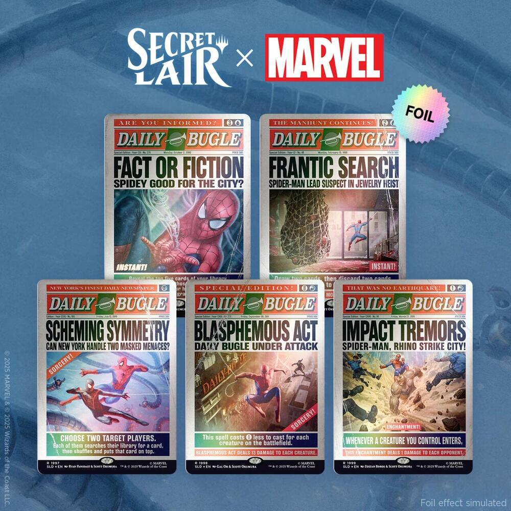 Secret Lair MARVEL SPIDER-MAN Daily Bugle Breaking News
