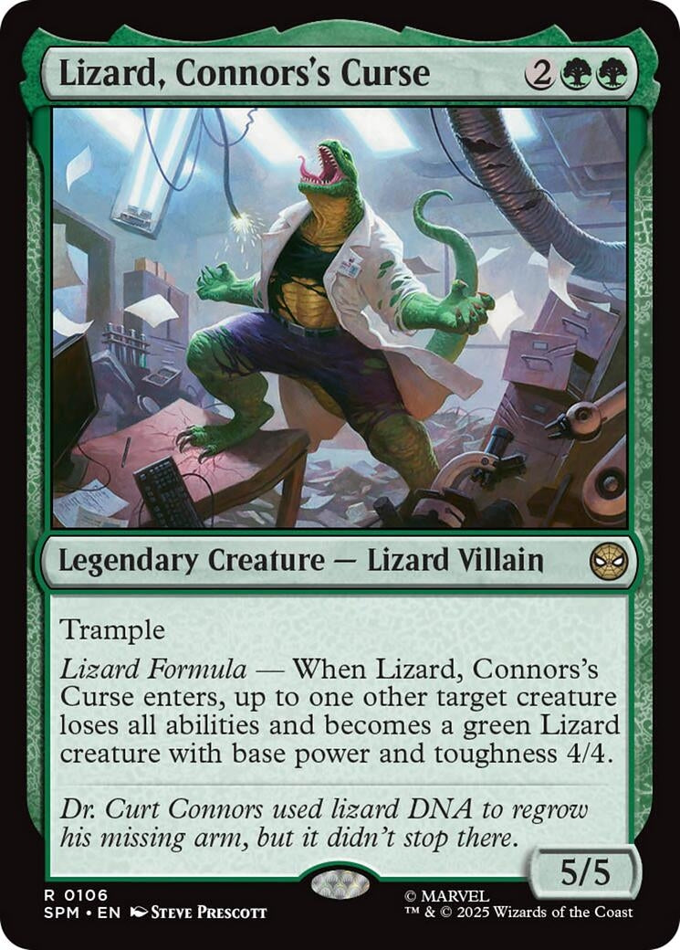 Image for Lizard, Connors's Curse (106) (SPM) - Magic: The Gathering