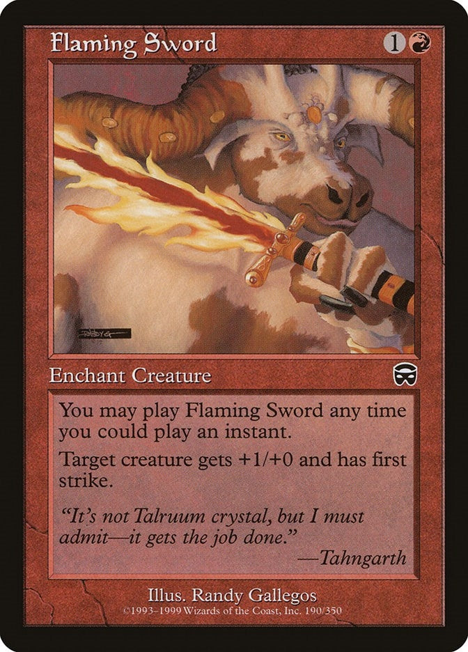 Image for Flaming Sword (190) (MMQ) - Magic: The Gathering