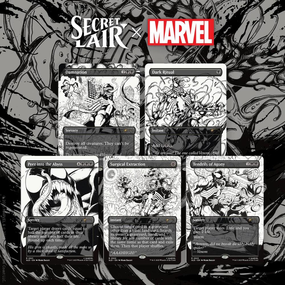 Secret Lair MARVEL SPIDER-MAN Venom Unleashed ( Inks )